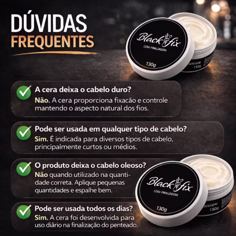 Cera Finalizadora Black Fix 130g