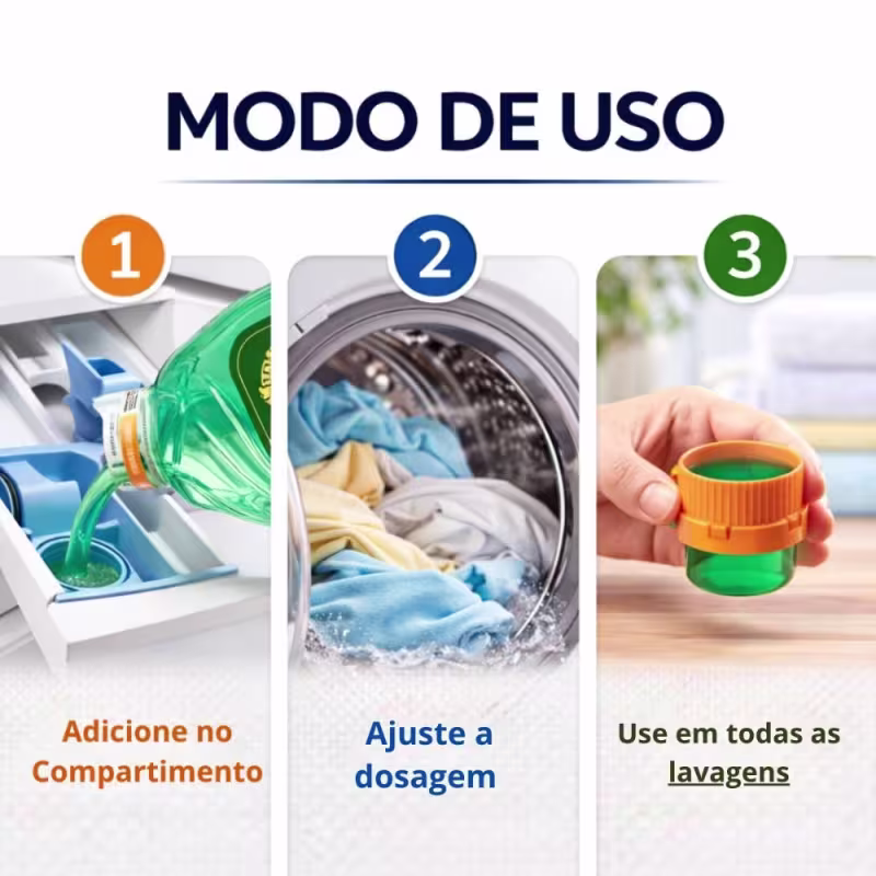 Lava-Roupas Líquido Coala Laundry Sol Do Brasil Roupas Brancas e Coloridas 3L