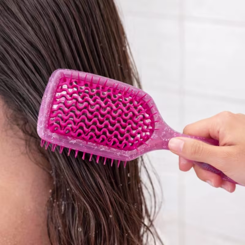 Escova Ricca Flex Glam Rosa 2378