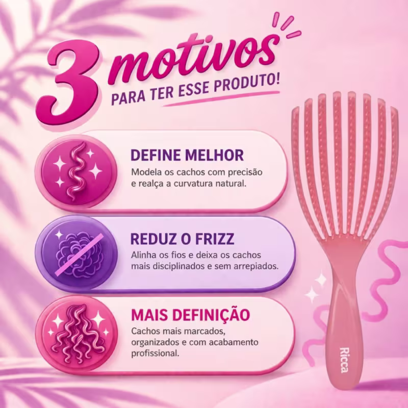 Escova Ricca Fitagem Power Cachos Cód.: 2376