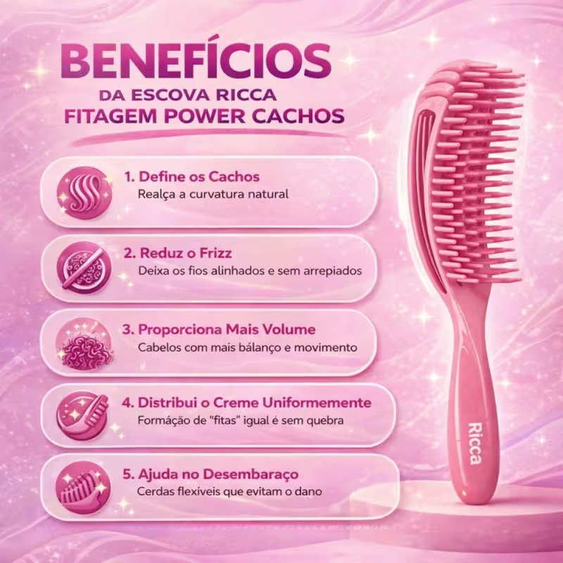 Escova Ricca Fitagem Power Cachos Cód.: 2376