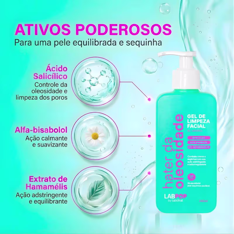 Labotrat Hater Da Oleosidade Gel de Limpeza Facial 240ml