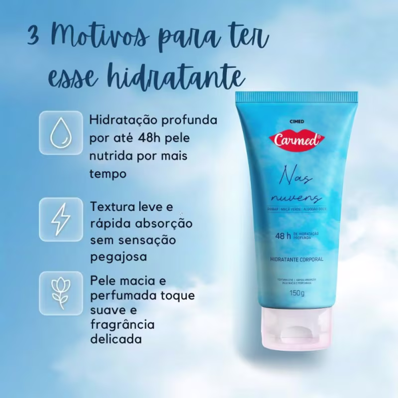 Hidratante Corporal Carmed Nas Nuvens 150g