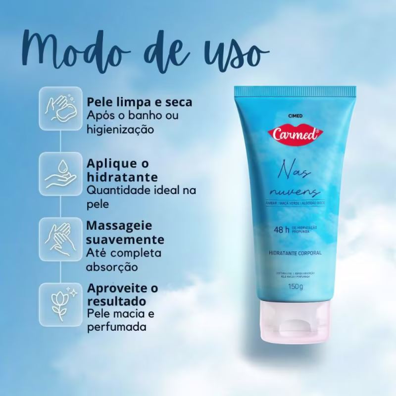 Hidratante Corporal Carmed Nas Nuvens 150g