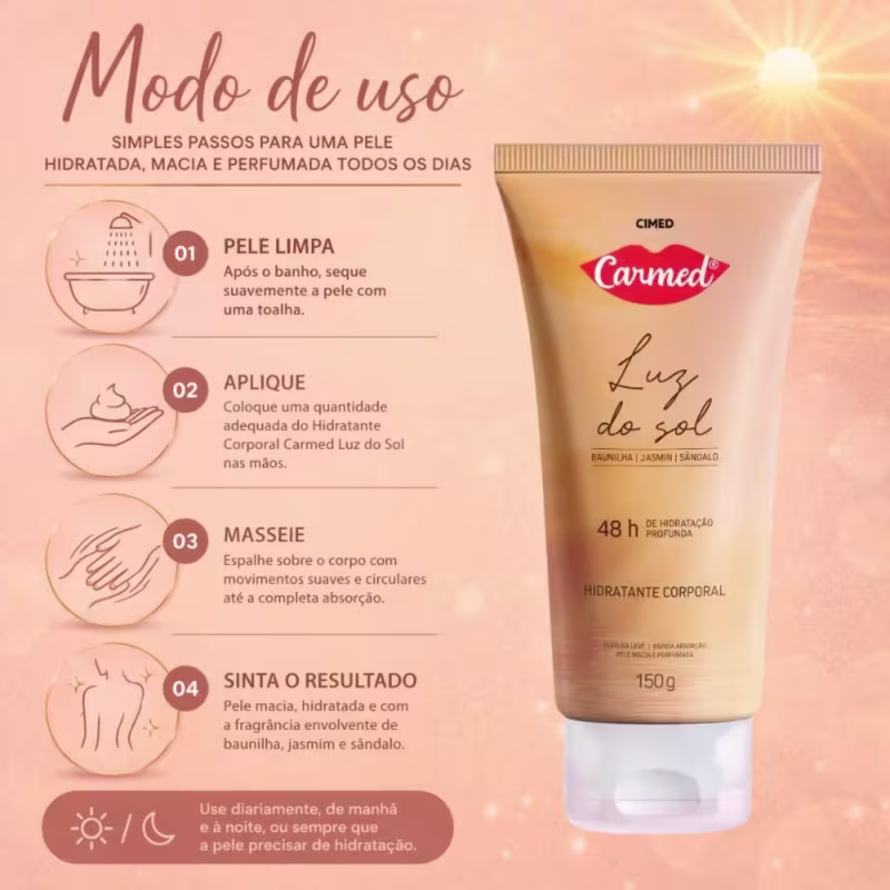 Hidratante Corporal Carmed Luz Do Sol 150g