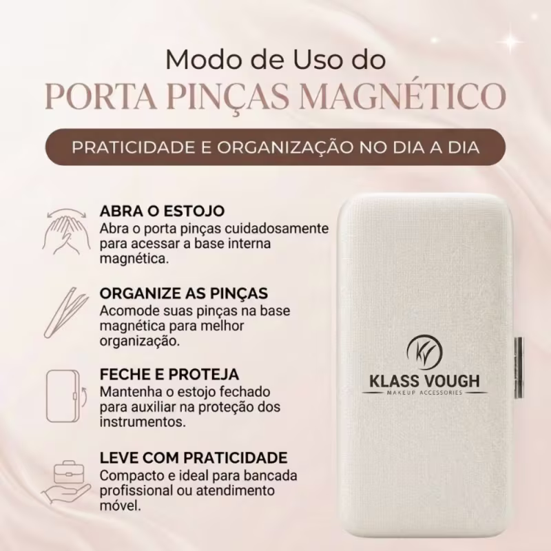 Porta Pinças Magnético Klass Vough Ref.Ppm-01