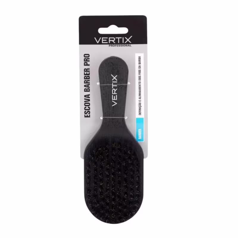 Escova Barber Pro Vertix Black Oval Cód:1093