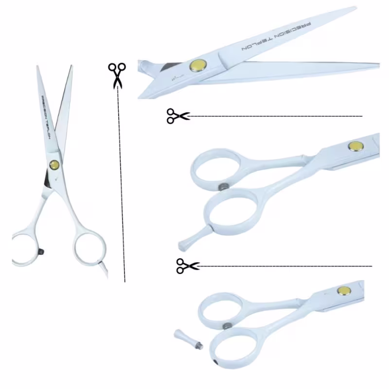 Tesoura Profissional Mega Precision Classica Teflon Fio Navalha 5.5 P16w-55