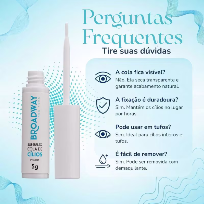 Cola Para Cílios Kiss Ny Broadway Superflex Incolor 5g
