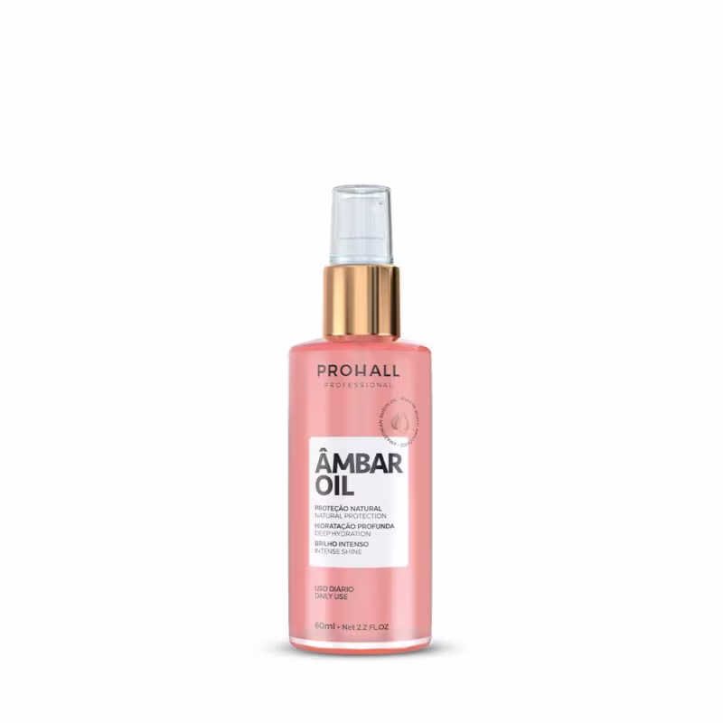 Óleo Finalizador Capilar Prohall Cosmetic Âmbar Oil, 60ml.
