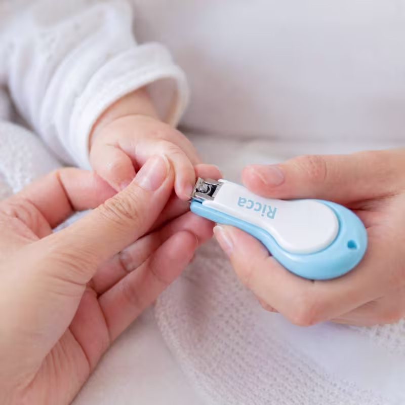Cortador de Unha Infantil Ricca Baby Azul Cód:1655