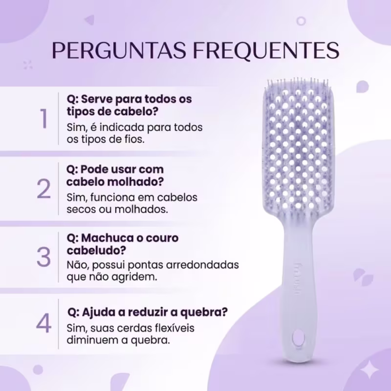 Escova Ricca Flex Candy Brush Lavanda
