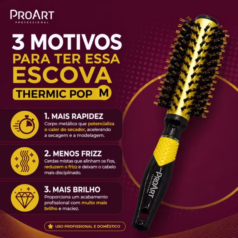 Escova Proart Thermic Pop M Cód. 460000298