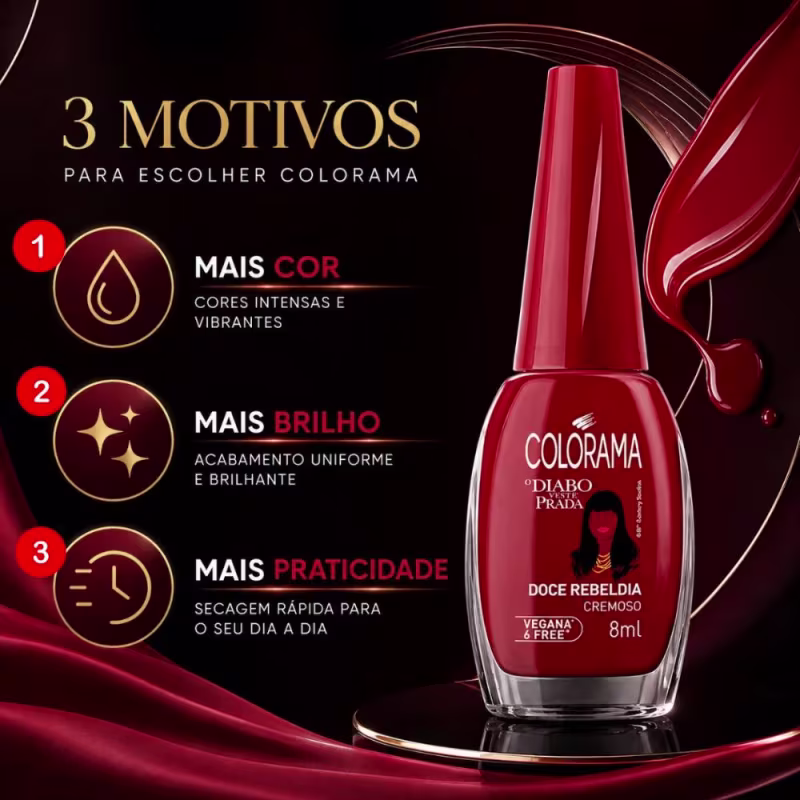 Esmalte Colorama O Diabo Veste Prada 8ml Doce Rebeldia