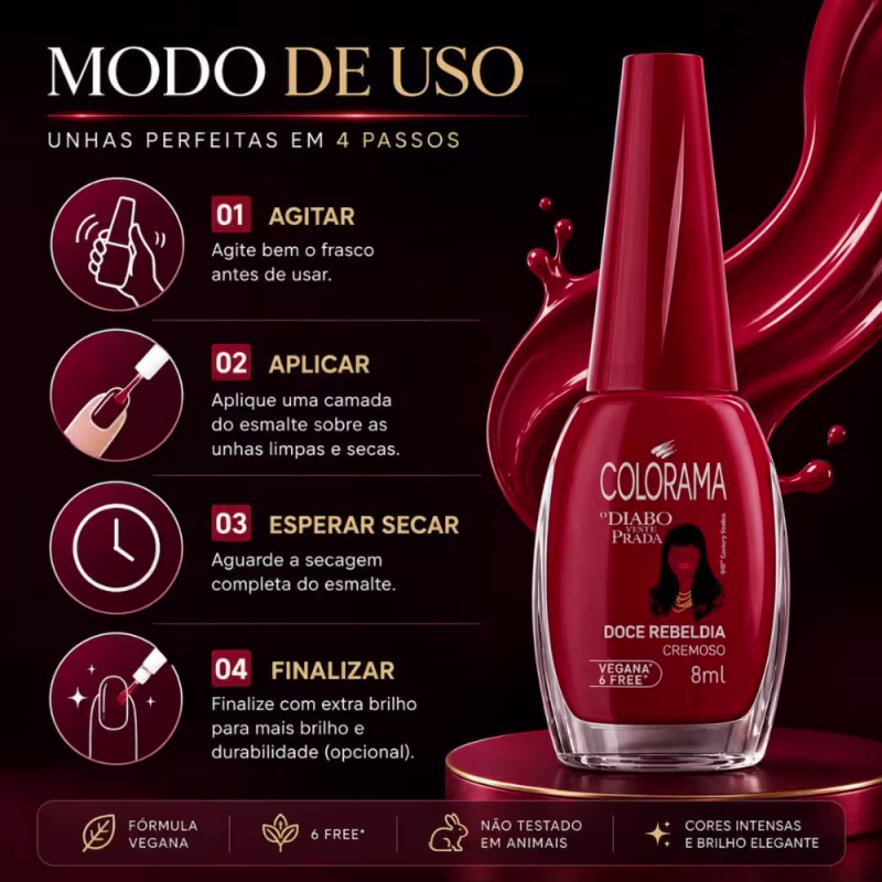 Esmalte Colorama O Diabo Veste Prada 8ml Noite De Estreia