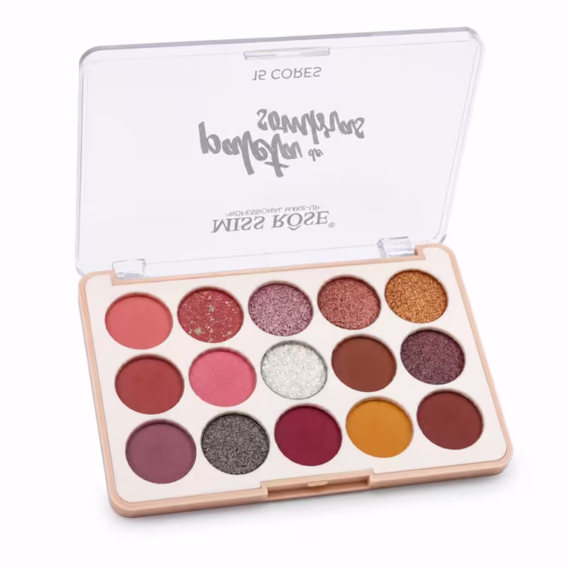 Paleta De Sombras Miss Rôse 15 Cores 01 Bx7001-054m