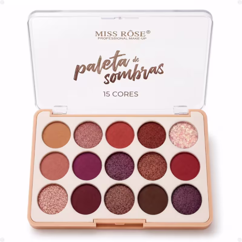 Paleta De Sombras Miss Rôse 15 Cores 02 Bx7001-054m