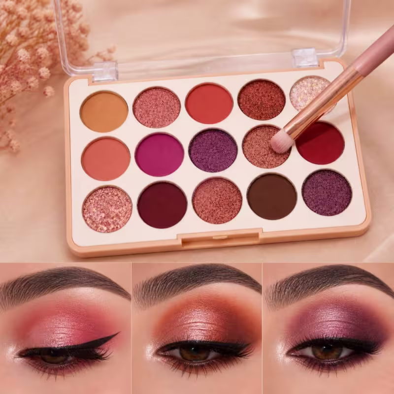 Paleta De Sombras Miss Rôse 15 Cores 02 Bx7001-054m