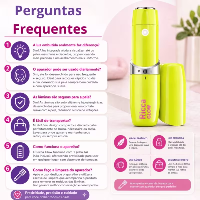 Aparador Facial Ricca Glow Com Luz Embutida