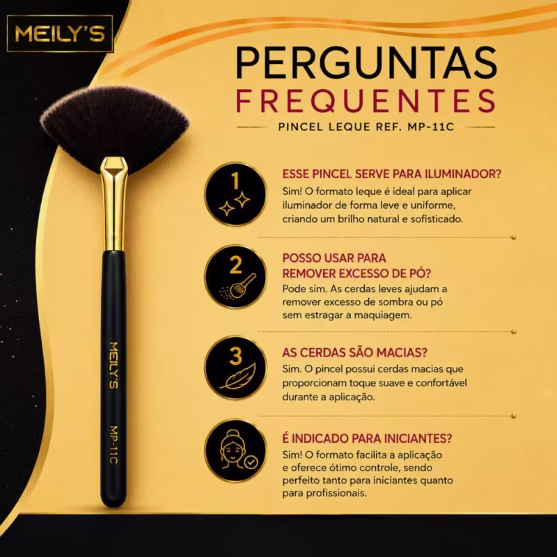 Pincel Leque Meily´s Ref. Mp-11c