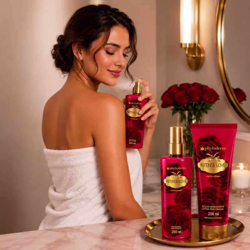 Kit Phytoderm Intense Love: 2 Hidratantes Leve 1 Body Splash