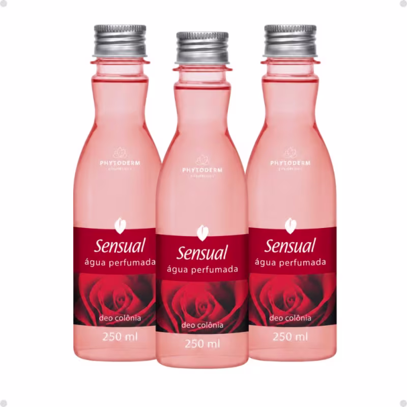Kit Phytoderm Sensual: 3 Águas Perfumadas Deo Colônia 250ml