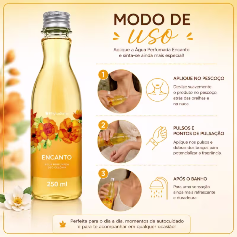 Kit Phytoderm Encanto: 3 Águas Perfumadas Deo Colônia 250ml