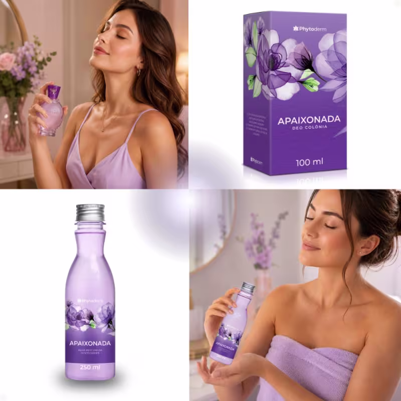 Kit Phytoderm Apaixonada: Água Perfumada 250ml e Deo Colonia 100ml
