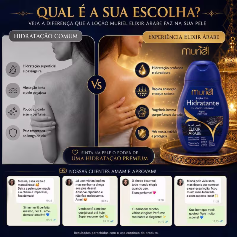 Loção Deo Hidratante Muriel Elixir Árabe 200ml