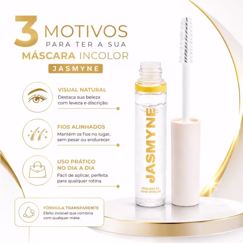 Máscara De Cílios Jasmyne Incolor 10ml Ref.: J0127