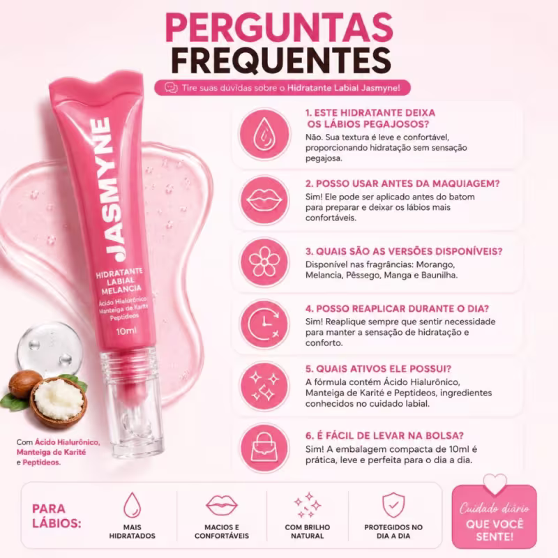 Hidratante Labial Jasmyne Ref.:J0128 Baunilha