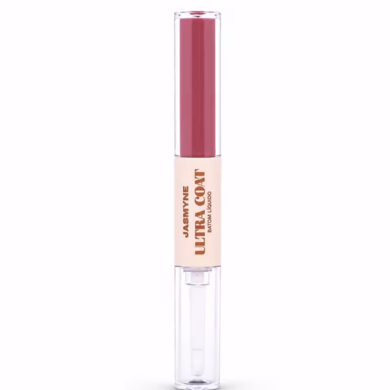 Batom Líquido Jasmyne Ultra Coat 2 Em 1 Ref.: J0160 Malva Eterno