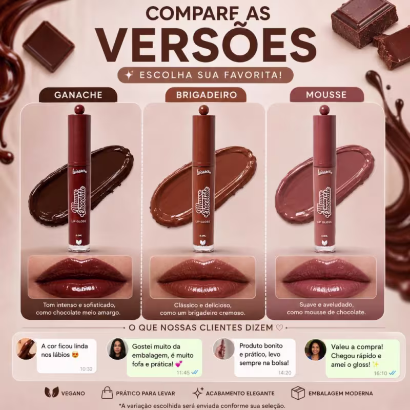 Lip Gloss Luisance Mauve Chocolate Ref.: L3269 Ganache
