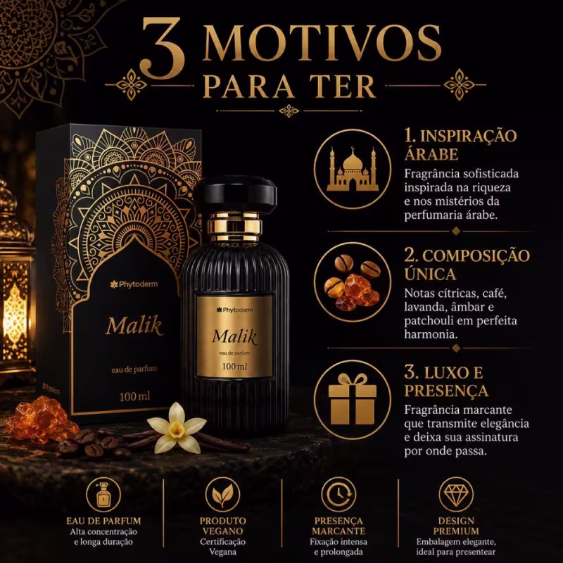 Colônia Phytoderm Malik Eau De Parfum 100ml