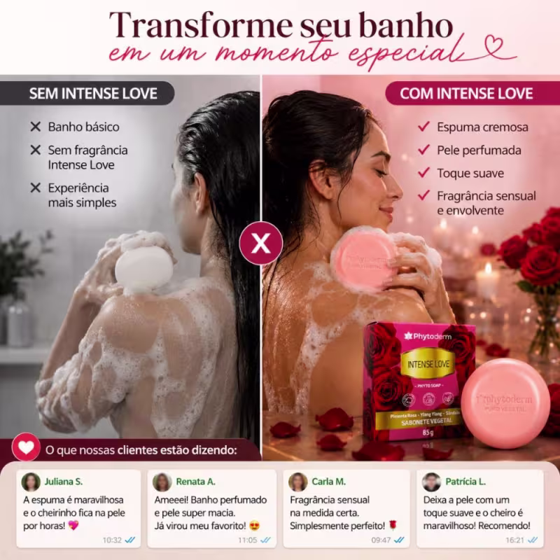 Sabonete Vegetal Phytoderm Intense Love Phyto Soap 85g