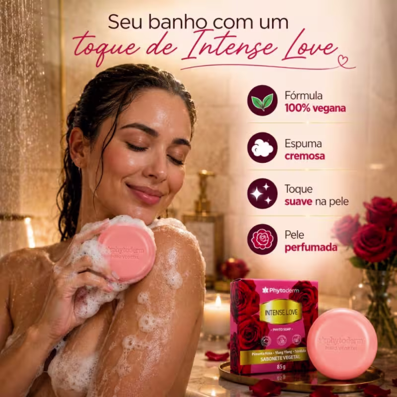 Sabonete Vegetal Phytoderm Intense Love Phyto Soap 85g
