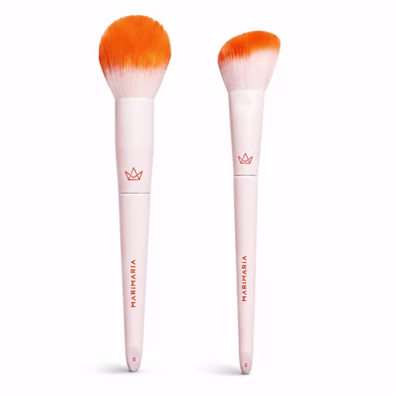 Kit Pincel Mari Maria: Pincel Para Pó 03 e Pincel Para Blush 04