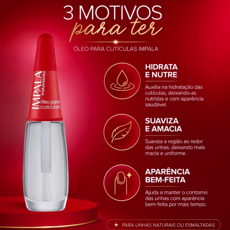Óleo para Cutículas Impala Tratamento 7,5ml