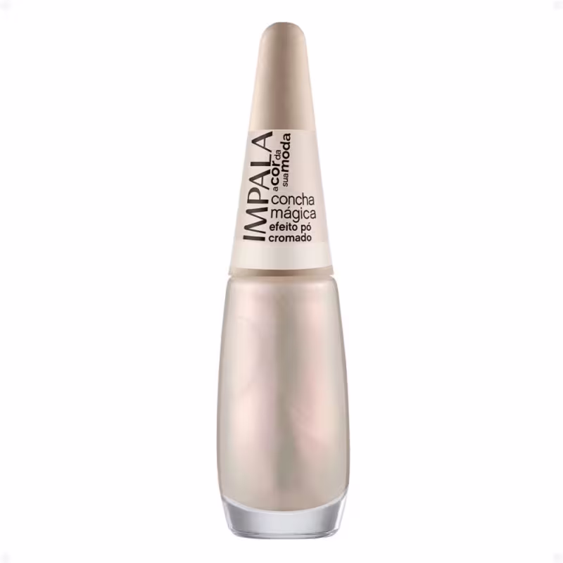 Esmalte Efeito Pó Cromado Impala A Cor da Sua Moda Concha Mágica 7,5ml