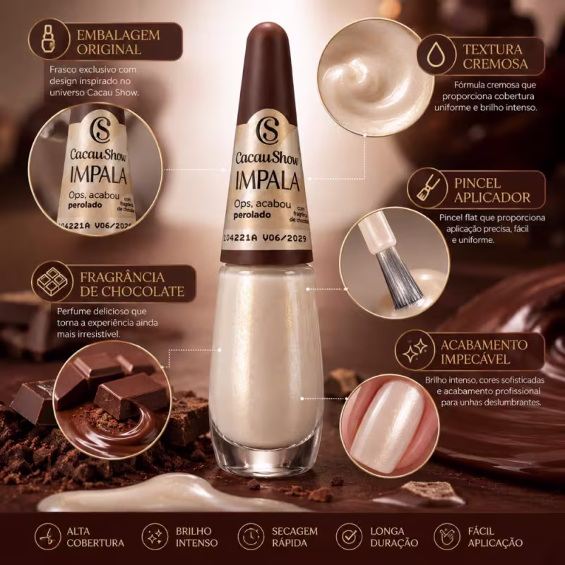 Esmalte Impala Cacau Show 7,5ml  Só Mais Um Pedaço