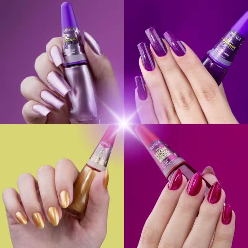 Kit Impala Disney Channel Completo Com 8 Esmaltes