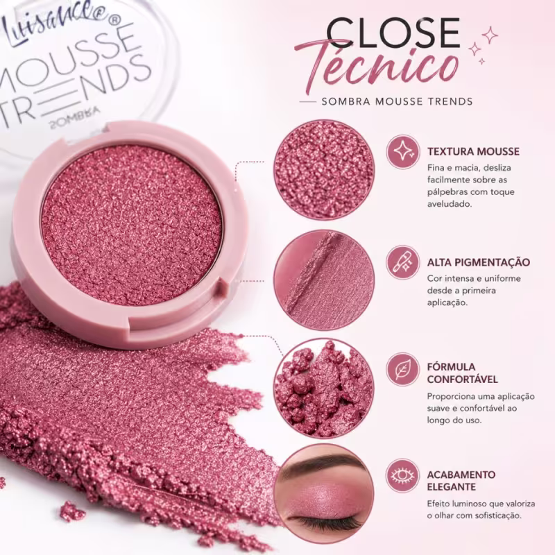 Sombra Luisance Mousse Trends: Malva Trendy Ref.: L3321 Choco Crush