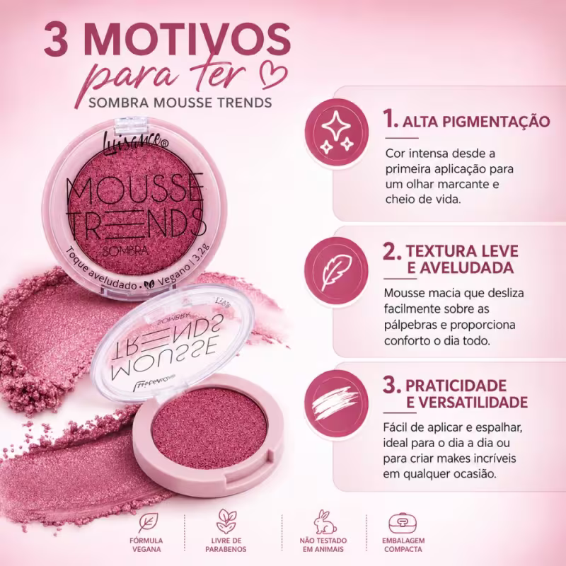 Sombra Luisance Mousse Trends: Malva Trendy Ref.: L3321 Malva Trendy