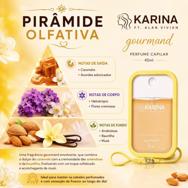 Perfume Capilar Karina Ft. Alan Vivian Gourmand 45ml