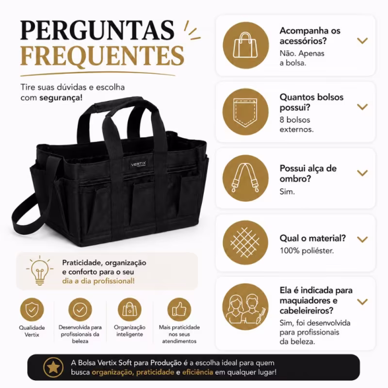 Bolsa Vertix Mala Soft Para Produção Cod. 3569