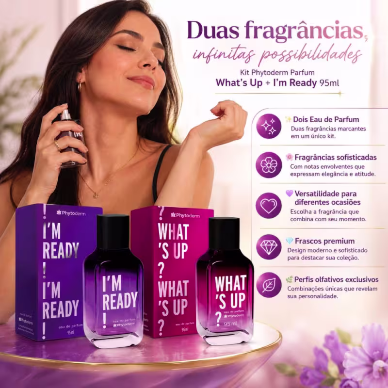 Kit Phytoderm Parfum: What's Up e I'm Ready 95ml