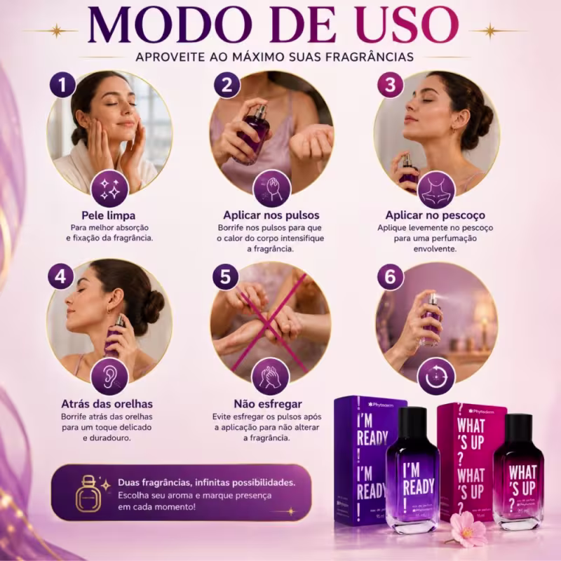 Kit Phytoderm Parfum: What's Up e I'm Ready 95ml