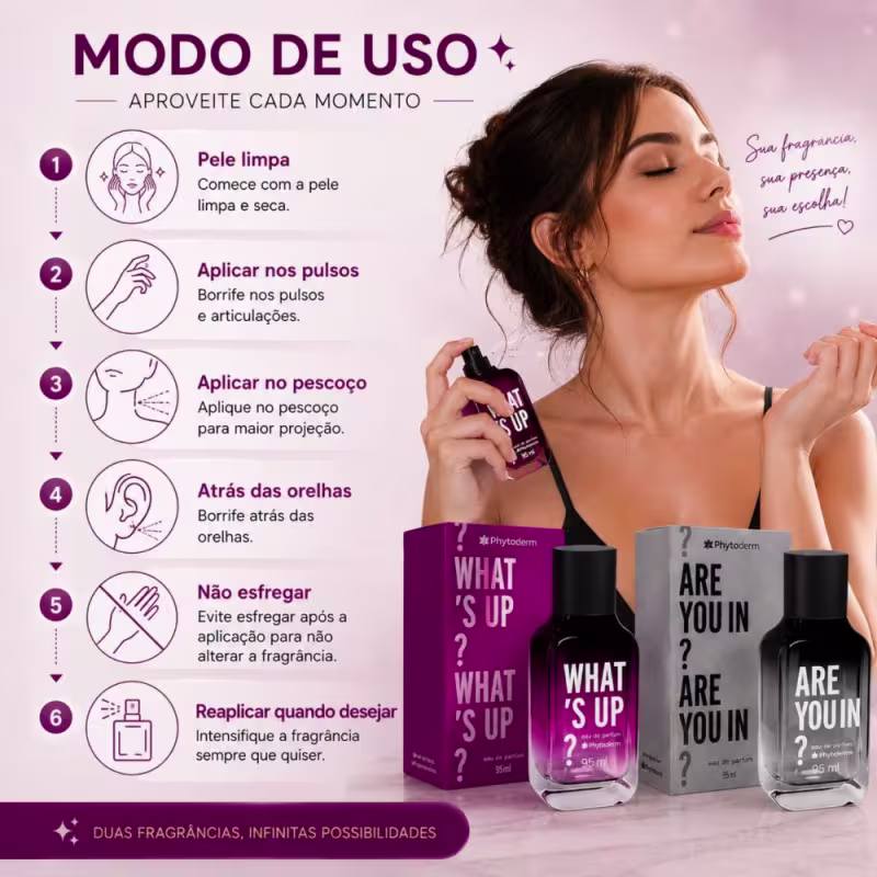 Kit Phytoderm Parfum: What's Up e Are you in 95ml