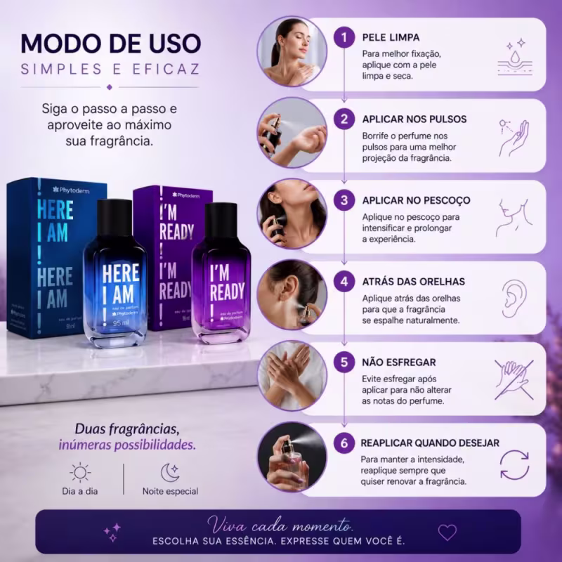 Kit Phytoderm Parfum: Ready e Here I Am  95ml