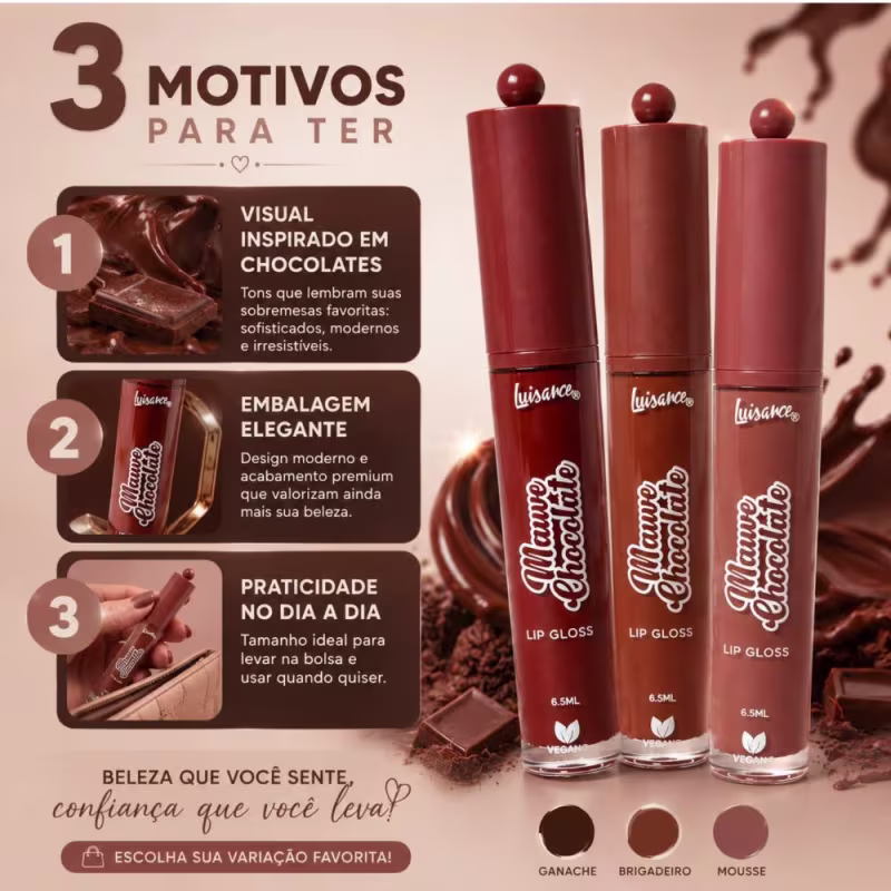 Lip Gloss Luisance Mauve Chocolate Ref.: L3269 Fondue